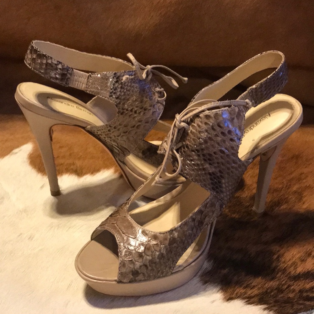 Alexandre Birman Python Sandals (9) - image 1